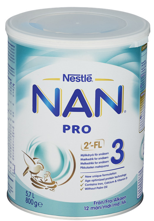 Nan pro 3 hmo fra 12m 800g