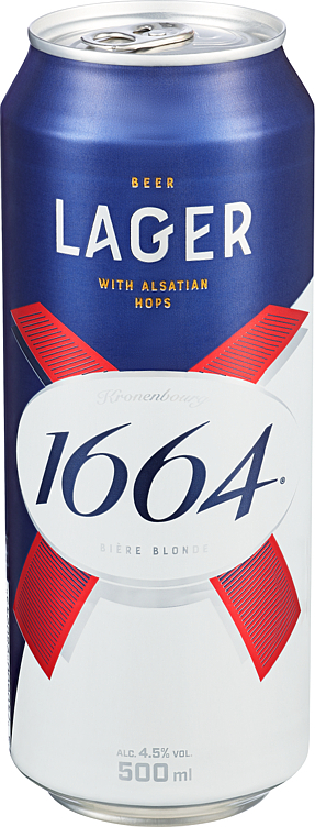 Kronenbourg 1664 lager 6pk bx   4,5%   24x50cl