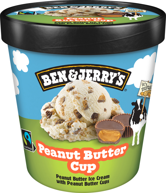 Ben & jerrys peanut butter cup iskrem  465ml