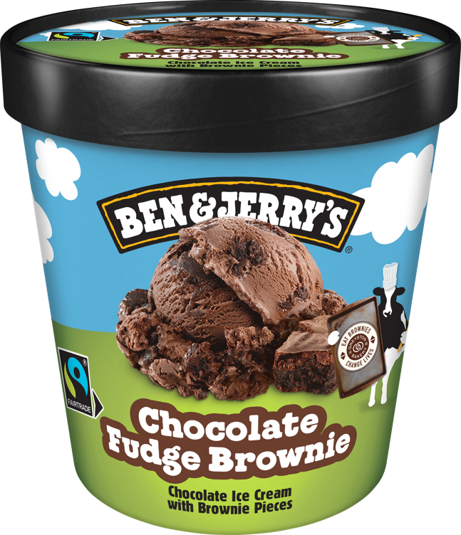 Ben & jerrys iskrem chocolate fudge brownie  465ml