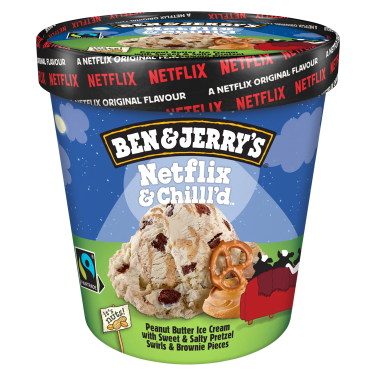 Ben & jerrys netflix and chilll d iskrem  465ml