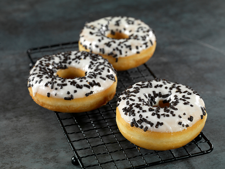 Donut vanilje og sjokolade 60gx48stk