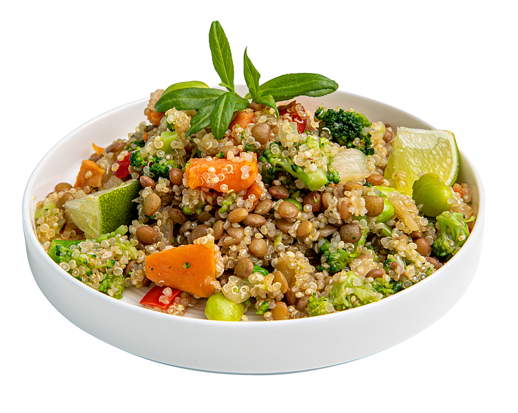 Quinoa pilaff m/linser og brokkoli vegetar  2kg