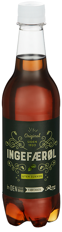 Ingefærøl uten sukker  24x0,5l