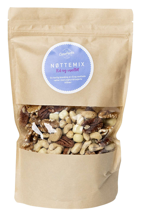 Nøtteblanding med yoghurtdrasjerte blåbær  500g