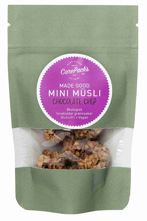 Müsli kuler chocolate chip, økol. glutenfri  24g