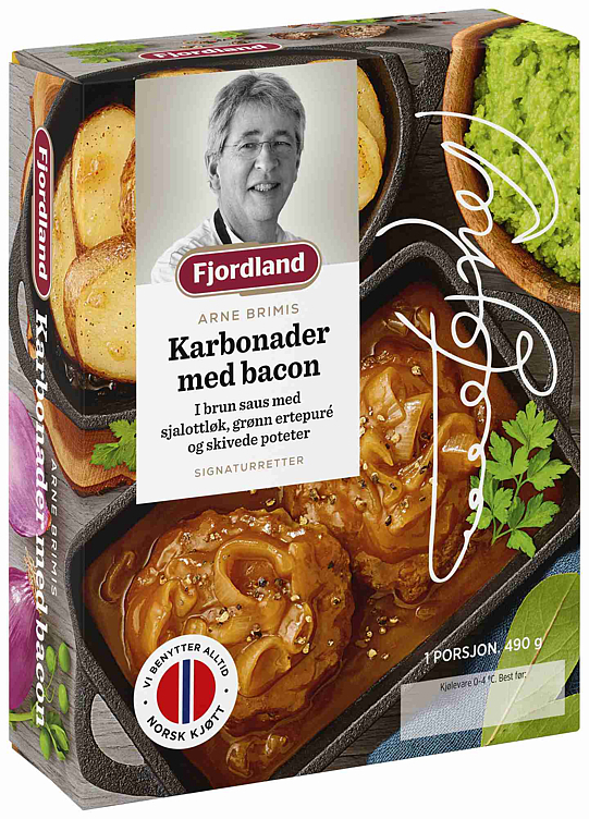 Brimis karbonader med bacon i brun saus med sjalottløk 490g