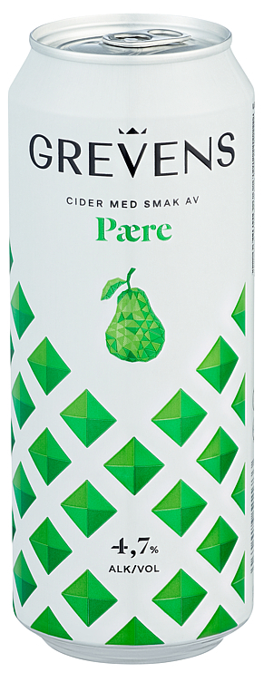 Grevens pærecider bx  4,7%  24x50cl
