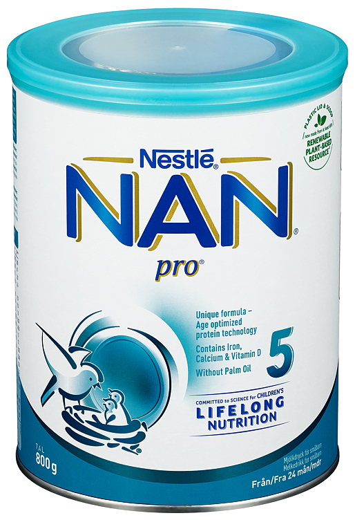 Nan pro 5 fra 24m  800g