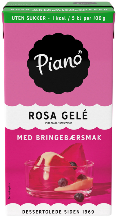Tine piano gelé bringebærsmak uten   50cl