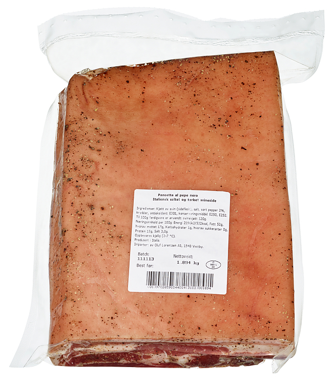 Panchetta   10xca1,5kg
