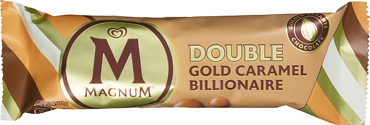 Magnum double gold caramel billionaire småis  85ml