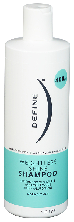 Define weightless shine shampoo   400ml