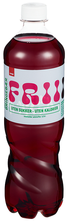 Leskedrikk frii m/bringebærsmak u/sukker   0,75l
