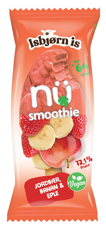 Nü smoothie jordbær banan & eple   75ml