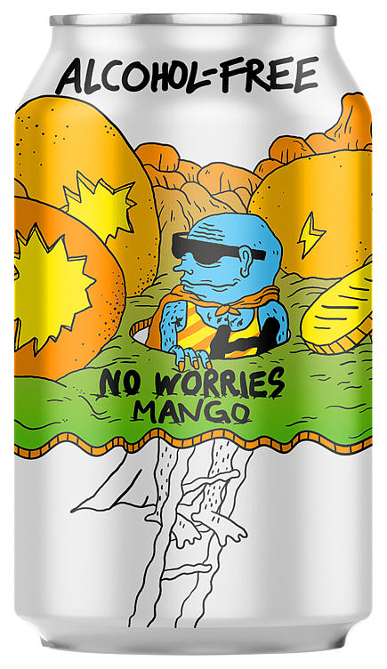 Lervig no worries mango!!! alk.fri. pale ale bx 0,5% 24x33cl