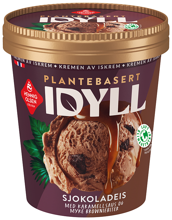 Idyll planteb. sjokoladeis i beg. m/karamellsaus   500ml
