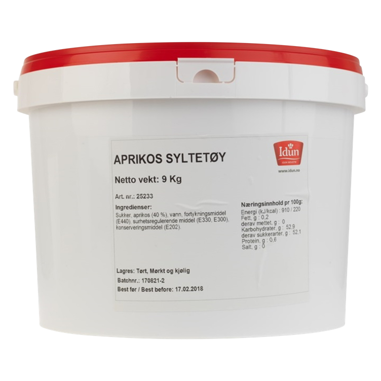 Aprikossyltetøy spann  9kg