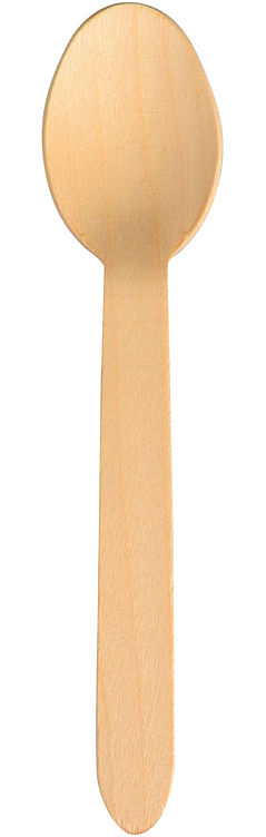 Skje gastro 16cm brun birketre komposterbar 100stk