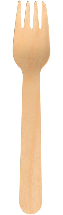 Gaffel gastro 16cm brun birketre komposterbar 100stk