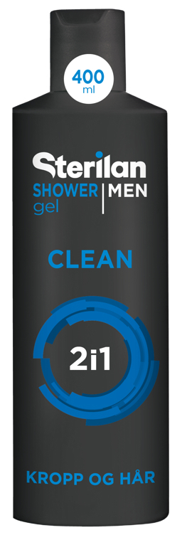 Sterilan men clean dusj    400ml