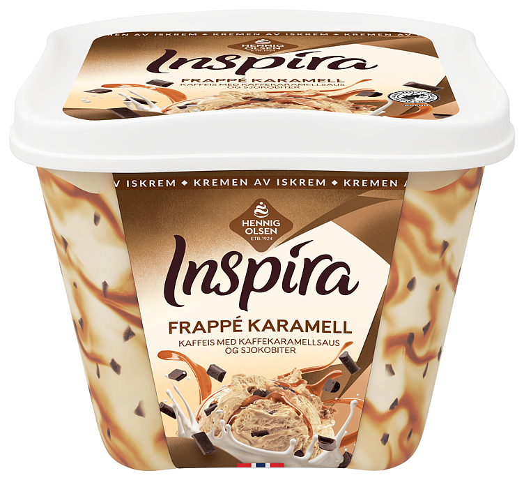 Inspira frappe karamell fløteis  900ml