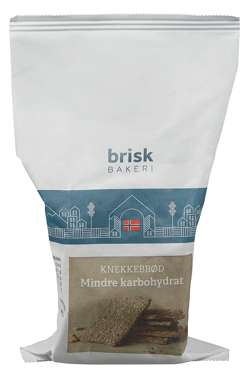 Knekkebrød glutenfri mindre karbohydrat 150g