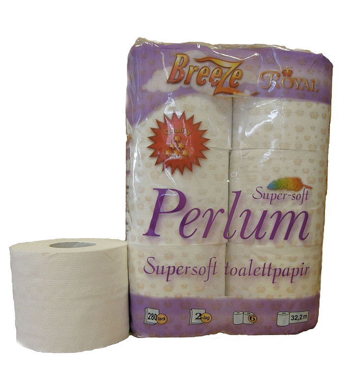 Toalettpapir små rull perlum 32 royal 2lag   60rl