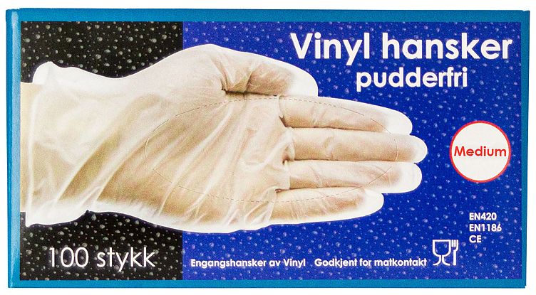Vinyl engangshansker s   100stk