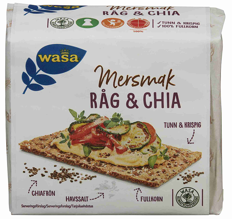 Wasa mersmak rug&chia  245g