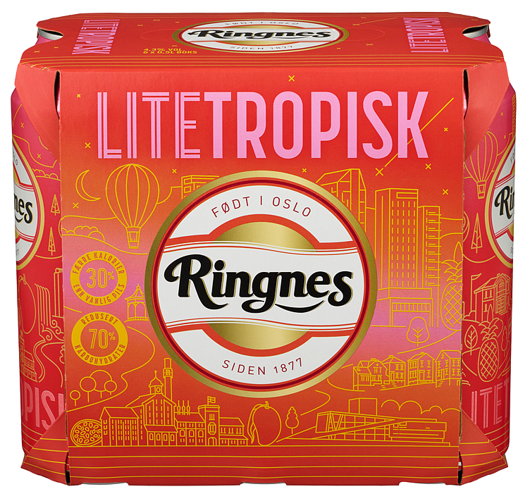 Ringnes lite tropisk  4,5%  24x50cl