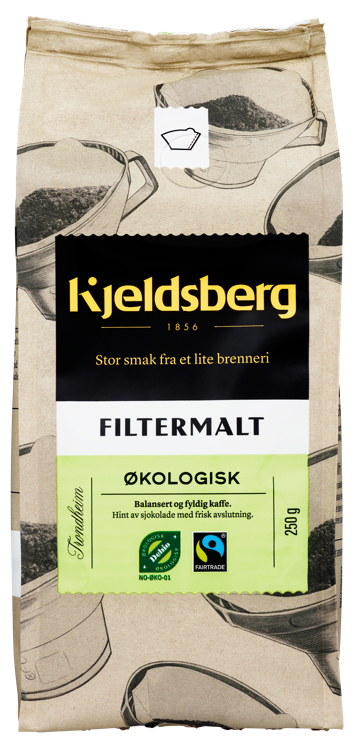Kaffe filtermalt fairtrade økol.   250g