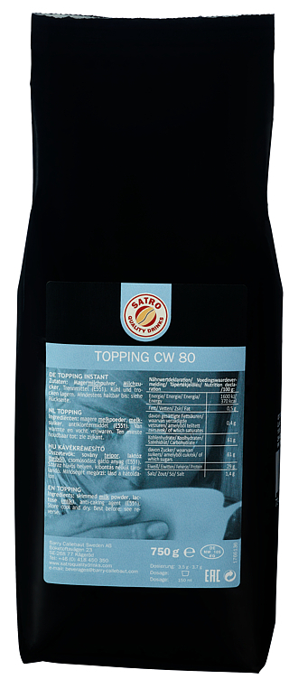 Toppingpulver for automat satro   10x750g