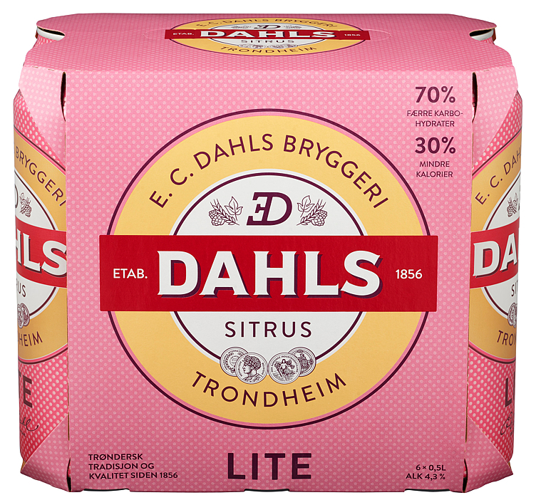 Dahls lite sitrus   4,5%   24x50cl