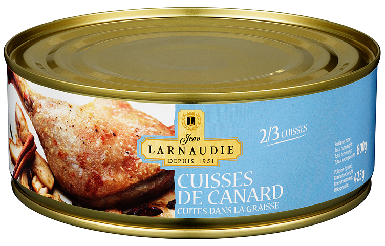 Andeconfit  (confit de canard, andelår)  800g