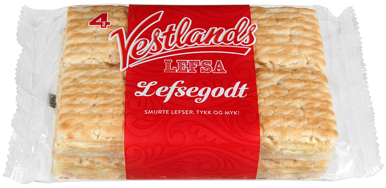 Lefsegodt smørkrem 4stk   230g