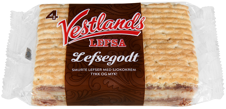 Lefsegodt sjoko 4stk   230g