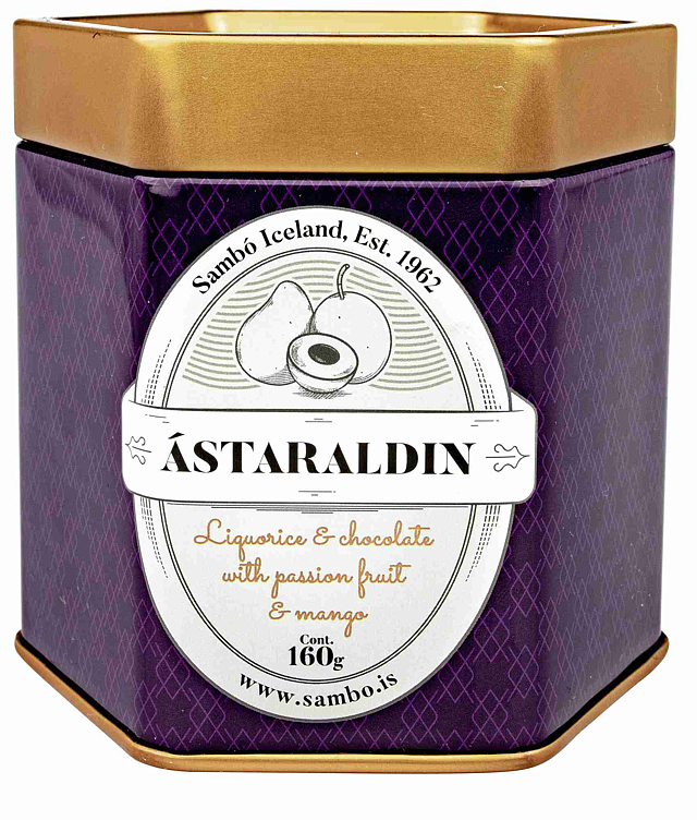 Astaraldin white chocolate w/passion fruit & mango   160g