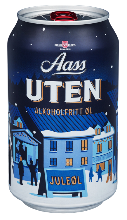 Aass uten juleøl 6-pk bx 0,5%  504x33cl