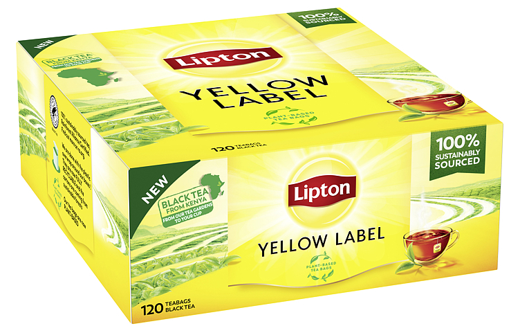 Lipton yellow label te m/konv. 100ps  180g