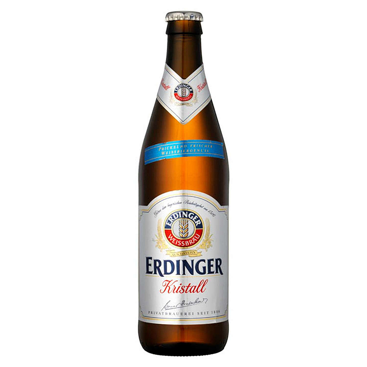 Erdinger kristallklar weissbier  5,3%  12x50cl