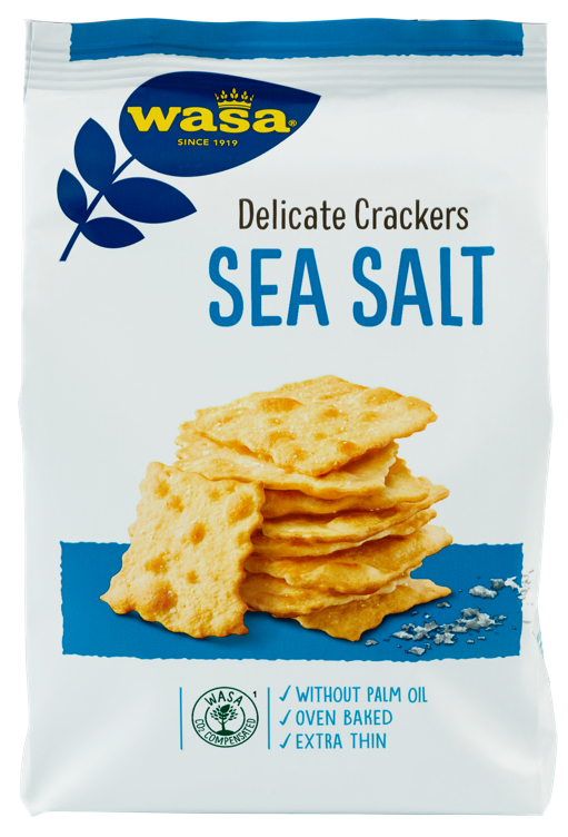 Wasa kjeks delicate crackers sea salt  180g