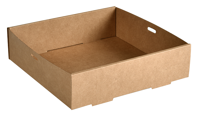 Tray catering 225x226 glance small brun 3000ml  100stk