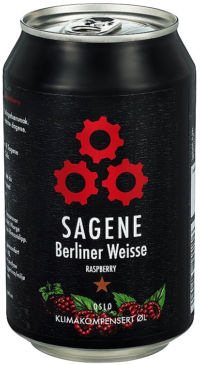 Sagene berliner weisse raspberry bx 3,7%  24x0,33l