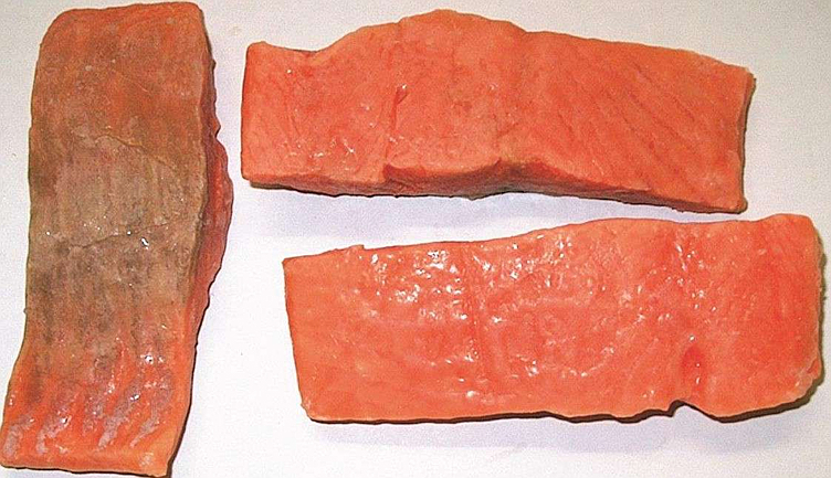 Laksefilet uten skinn og ben 3% glasering  150g  5kg