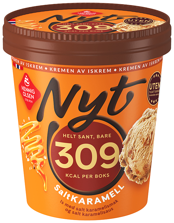 Nyt saltkaramell u/tilsatt sukker   500ml