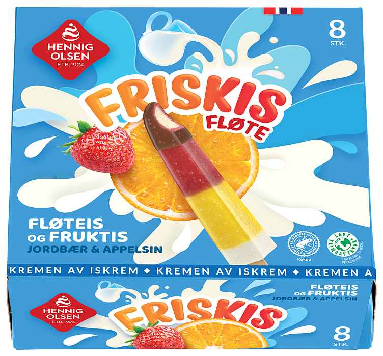 Friskis fløte multipack 8stk   480ml
