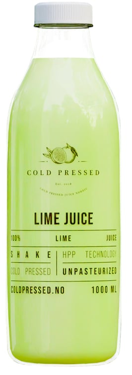 Kaldpresset juice 100% lime  1l