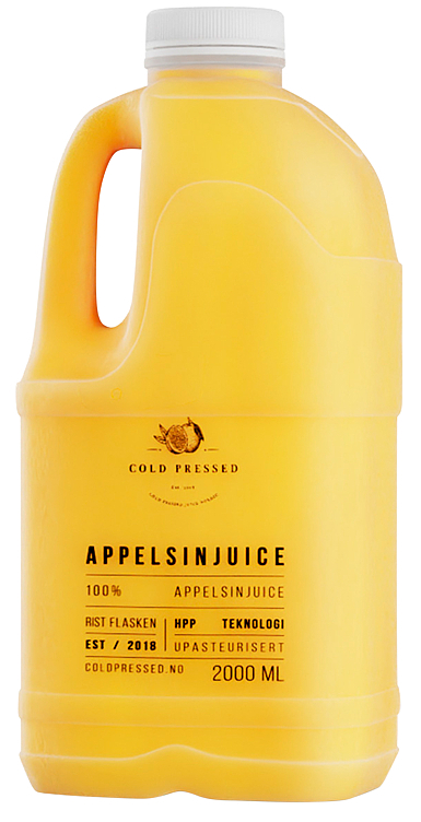Kaldpresset juice 100% appelsin  2l