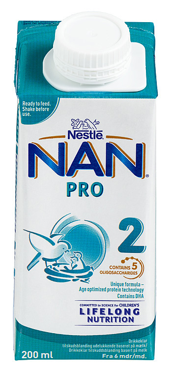 Nan pro drikkeklar fra 6m  200ml